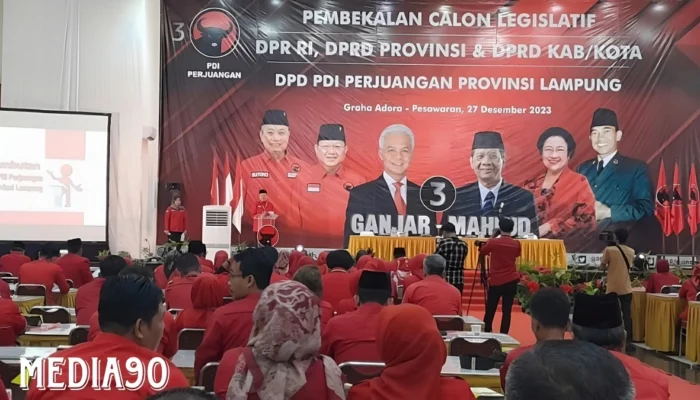 PDIP Lampung Maksimalkan Persiapan Caleg, Proyeksikan Kemenangan Seiring Arus Suara Pilpres