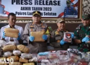 Operasi Antinarkoba Polres Lampung Selatan Berhasil Menangkap 123 Pelaku, Mulai dari Bandar Hingga Kurir, Sepanjang Tahun 2023