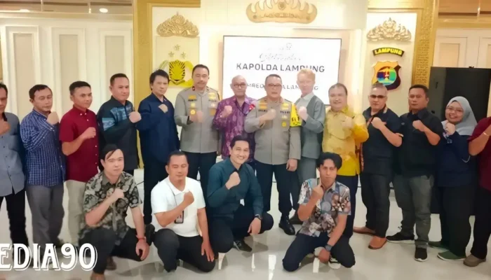 Bersama 21 Pemimpin Redaksi Media, Kapolda Lampung Mendorong Semangat Silaturahmi untuk Menjaga Pemilu Damai