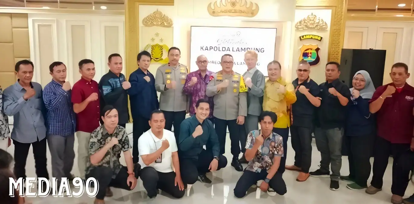 Silaturahmi dengan 21 Pemimpin Redaksi Media, Kapolda Lampung Ajak Kawal Pemilu Damai dan Kondusif