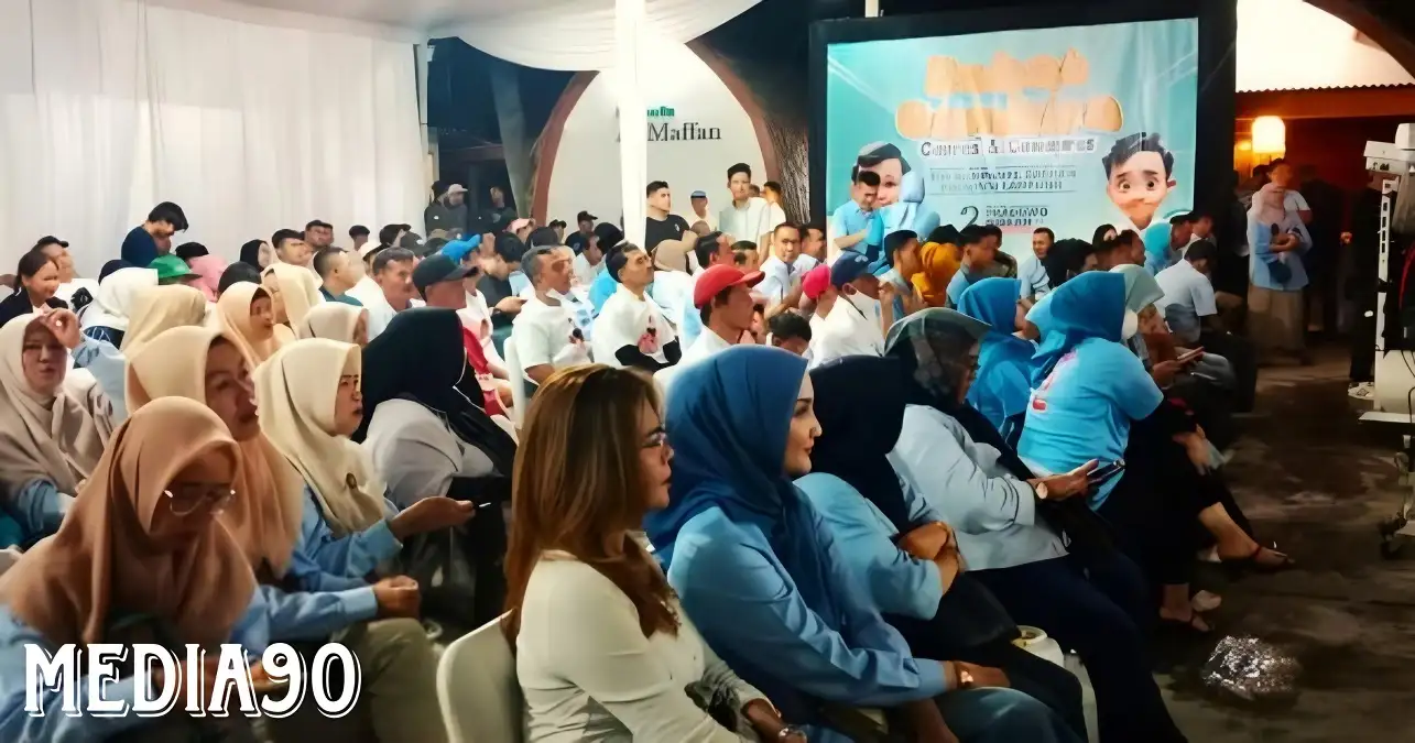 TKD Prabowo-Gibran Lampung, Gelar Nonton Bareng Debat Capres, Kekeluargaan dan Aneka Jajanan Gratis