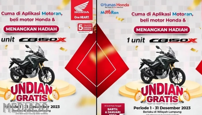 Bergembira di Awal Tahun! Raih Motor Honda CB150X Gratis Saat Beli Motor di TDM Lampung dengan Langkah Mudah Ini