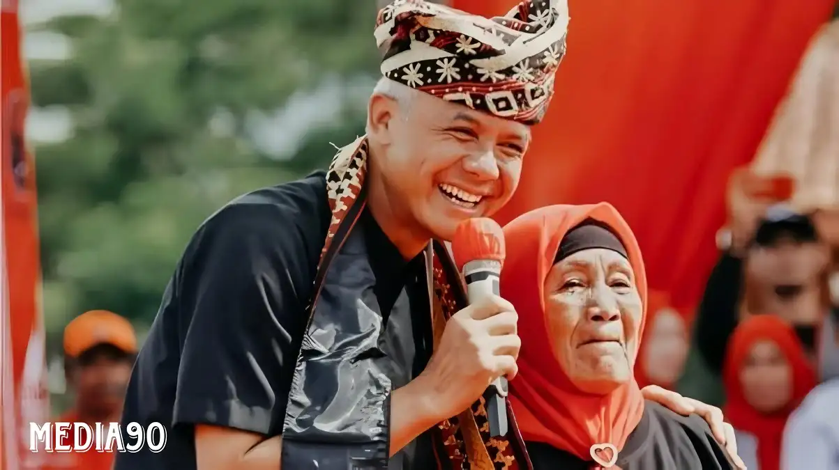 Begini Momen Ganjar Pranowo Bertemu Mantan Pengasuhnya di Lampung Selatan Sehat Terus Nggih Mbak