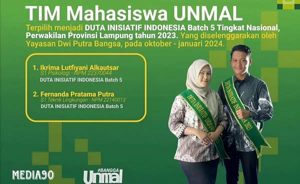Dua Mahasiswa Universitas Malahayati Terpilih Duta Inisiatif Indonesia Batch 5 Wakili Lampung