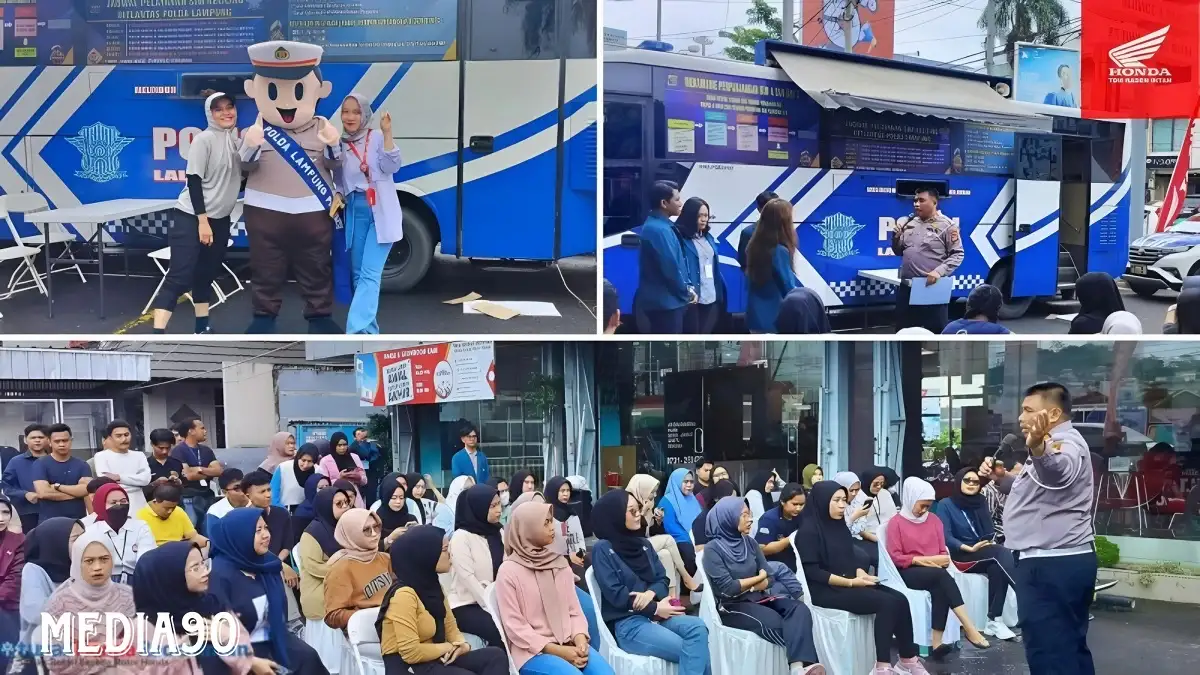 Gandeng Satlantas, Pelayanan SIM Keliling di TDM Raden Intan Bandar Lampung Disambut Antusias Masyarakat