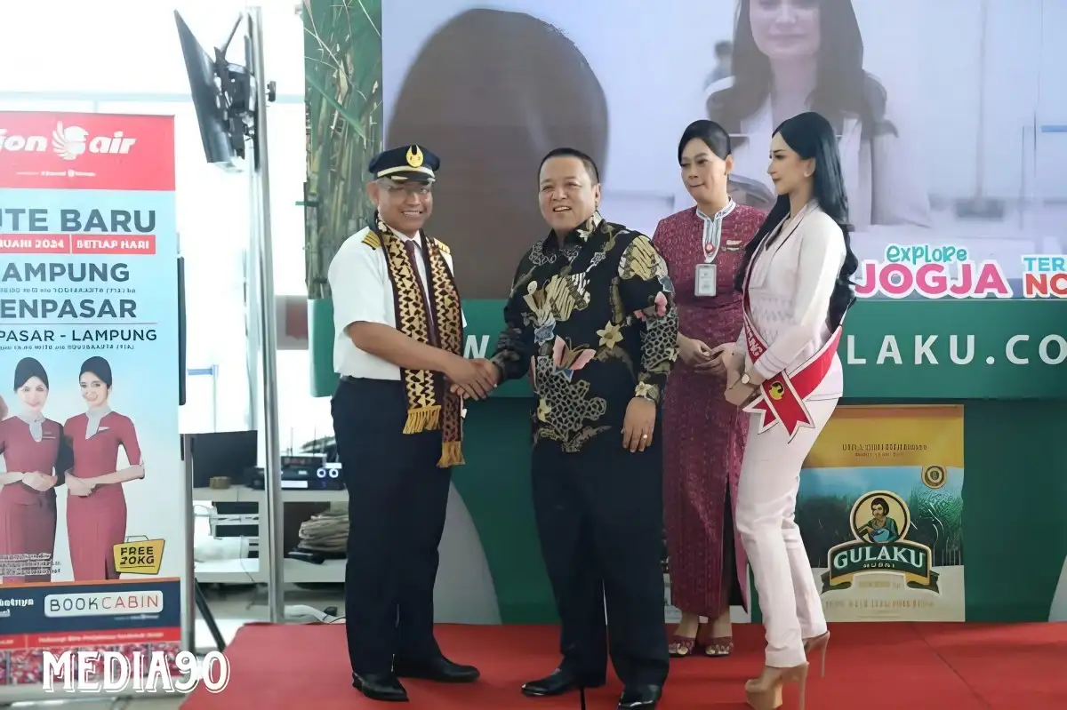 Gubernur Arinal Luncurkan Penerbangan Perdana Rute Lampung - Yogyakarta - Bali, Menguatkan Konektivitas Pariwisata Nasional
