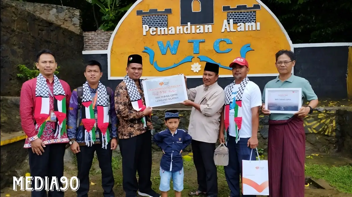 Hasil Donasi Pengunjung, Pokdarwis WTC Lampung Selatan Salurkan Bantuan ke Warga Palestina Lewat Rumah Zakat