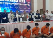 Polda Lampung Berhasil Menangkap 8 Anggota Sindikat Narkoba Fredy Pratama, dan Mengamankan 38,19 Kg Sabu