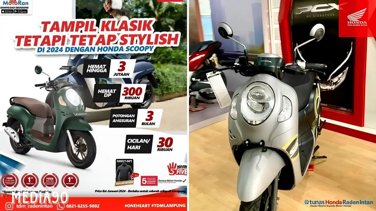 Promo Awal 2024, TDM Raden Intan Bandar Lampung Beri Promo Motor Scoopy ke Konsumen