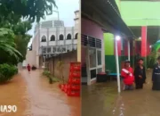 Banyak Sampah, Hujan Deras Guyur Bandar Lampung, Empat Kecamatan ini Banjir Bandang