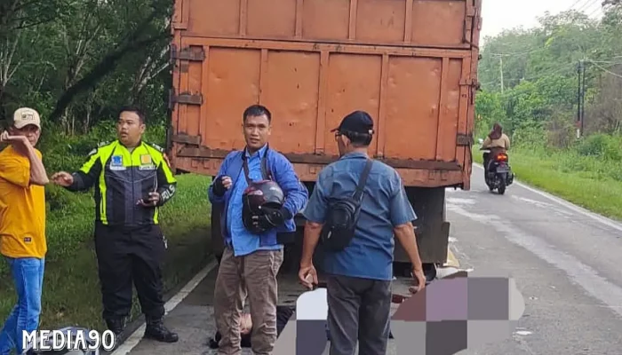 Pencuri Motor Asal Lampung Timur Tewas Usai Tabrak Fuso di Kertosari, Lampung Selatan