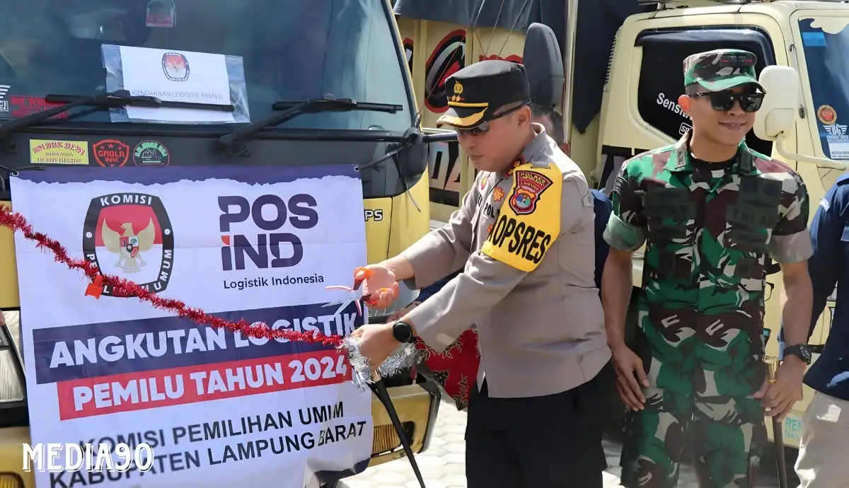 KPU Lampung Barat Kirim Logistik Pemilu ke 982 TPS ke 15 Kecamatan, 5 Kelurahan dan 131 Pekon
