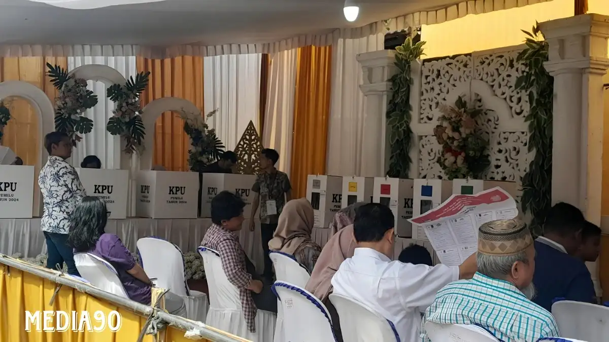 Pemilu 2024, KPPS di Sepang Jaya Bandar Lampung Hadirkan Konsep Hajatan Pernikahan di TPS