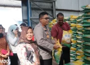 Sidak ke Pasar dan Gudang Bulog, Kapolres Lampung Selatan Klaim Stok Beras Cukup Hingga Idulfitri
