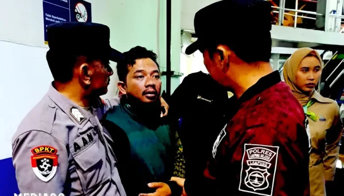 Pria yang Merampas HP Sopir Truk Terlantar di Kapal Feri KMP Batumandi Diamankan oleh KSKP Bakauheni