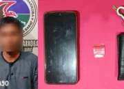 Pria Tumijajar Tulangbawang Barat Ditangkap di Candra Mukti karena Bawa Sabu di Mobil