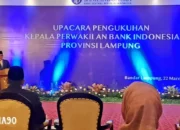 Kepala Perwakilan Bank Indonesia Lampung Dilantik, Gubernur Arinal Djunaidi Mendorong Pengendalian Inflasi