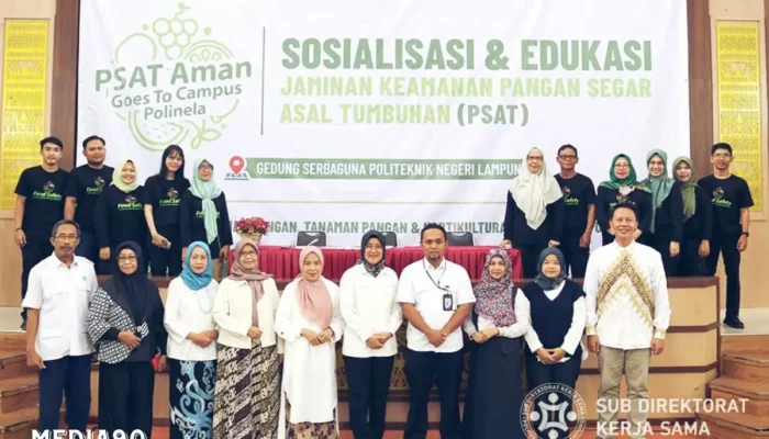 Polinela dan Dinas KPTPH Lampung Kolaborasi Sosialisasi Jaminan Keamanan Pangan Segar dari Tumbuhan