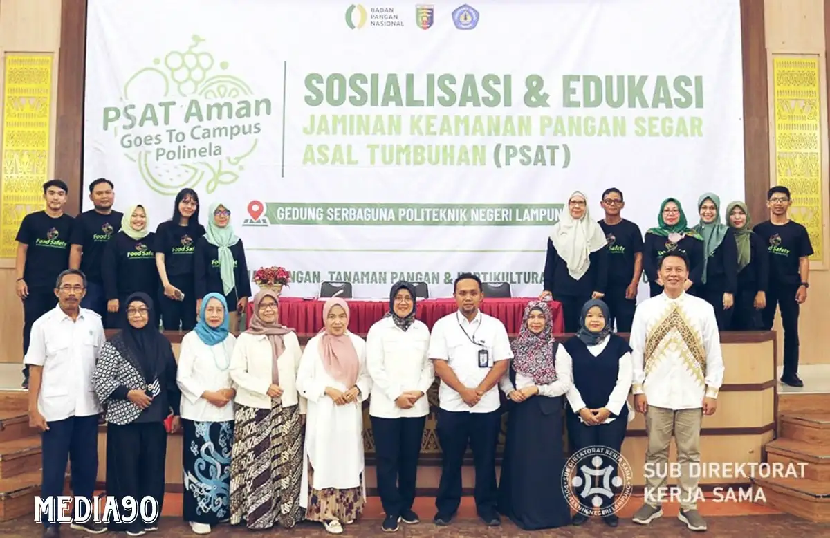 Polinela Bersama Dinas KPTPH Lampung, Gelar Sosialisasi Jaminan Keamanan Pangan Segar Asal Tumbuhan