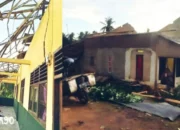 Puting Beliung Terjang Desa Baru Ranji Merbau Mataram Lampung Selatan, 69 Rumah Rusak dan Satu Warga Luka