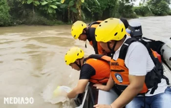 Remaja Asal Candipuro Hanyut di Sungai Way Galih Lampung Selatan Belum Ditemukan, Begini Pencarian Tim SAR