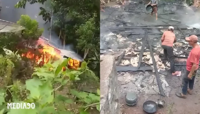 Tragedi Api: Rumah Warga Benteng Jaya Kota Agung Tanggamus Dilalap, Sisakan Hanya Pakaian pada Tubuh