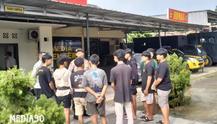 Polisi Tangkap 10 Remaja Terlibat Balap Liar di Toto Projo Way Bungur Lampung Timur