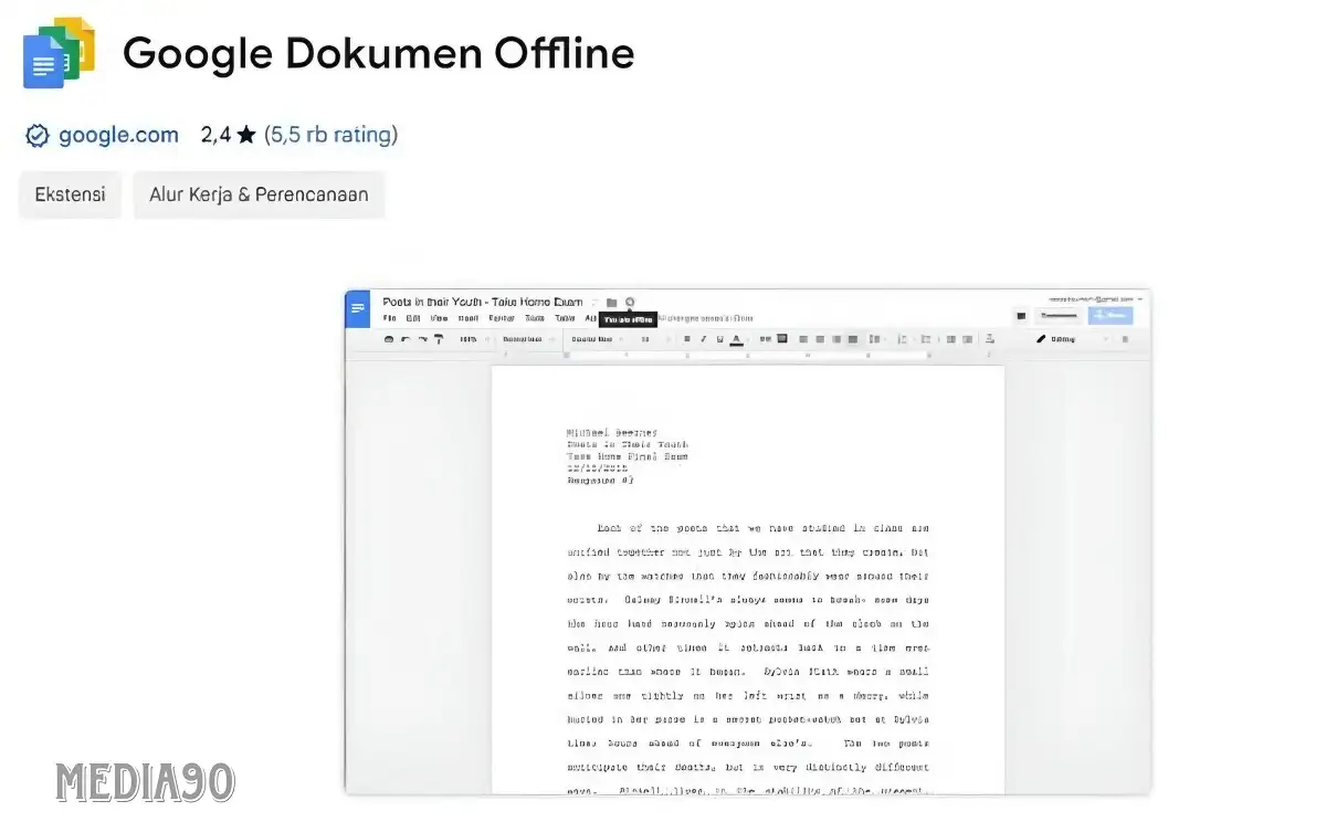 Cara membuat file Google Docs tersedia secara offline untuk Windows