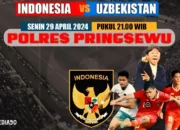 Dukung Timnas Indonesia, Polres Pringsewu Ajak Warga Nonton Bareng Semifinal Piala Asia U-23 di Mapolres