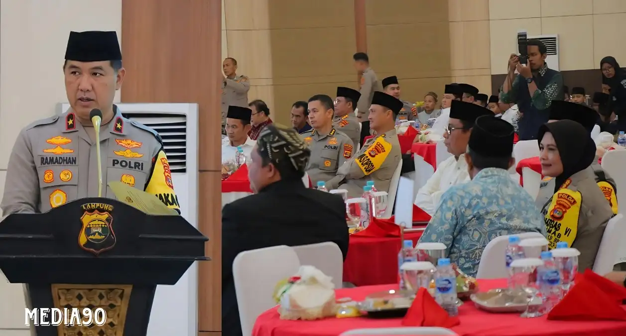 Gema Ramadan, Polda Lampung Ajak Anak Yatim Piatu dan Insan Pers Buka Puasa Bersama