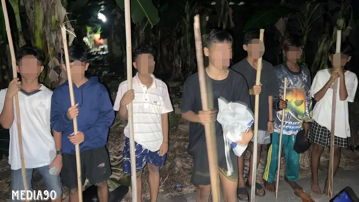 Jelang Idulfitri, 8 Remaja ini Diciduk Polisi Hendak Tawuran di Telukbetung Timur Bandar Lampung