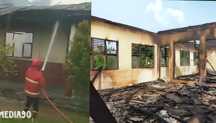 Kebakaran Melanda Gedung SDN 2 Mulyosari Tanjung Sari, Lampung Selatan: Kerugian Besar Akibat Korsleting Listrik