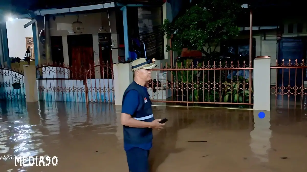Perumahan Glora Persada Rajabasa Raya Bandar Lampung Kembali Diterjang Banjir Bandang, Warga Mengungsi