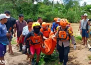 Pria Terbawa Arus di Sungai Way Semaka Bandar Negeri Suoh Lampung Barat Ditemukan Meninggal Dunia