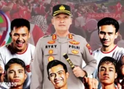 Sediakan Aneka Hadiah, Polres Lampung Barat Ajak Warga Nonton Bareng Semifinal Indonesia-Usbekistan di Mapolres