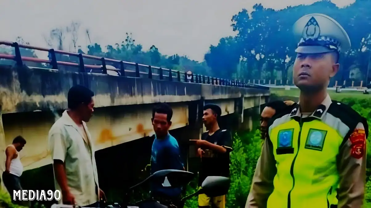 Tabrak Ujung Jembatan Way Curup Lampung Timur, Pemotor Asal Seputih Raman Tewas Terjun ke Bawah Jembatan