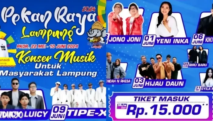 Tarif Konser Turun Drastis di Pekan Raya Lampung: Mulai dari Rp15 Ribu! Cek Jadwalnya di Sini