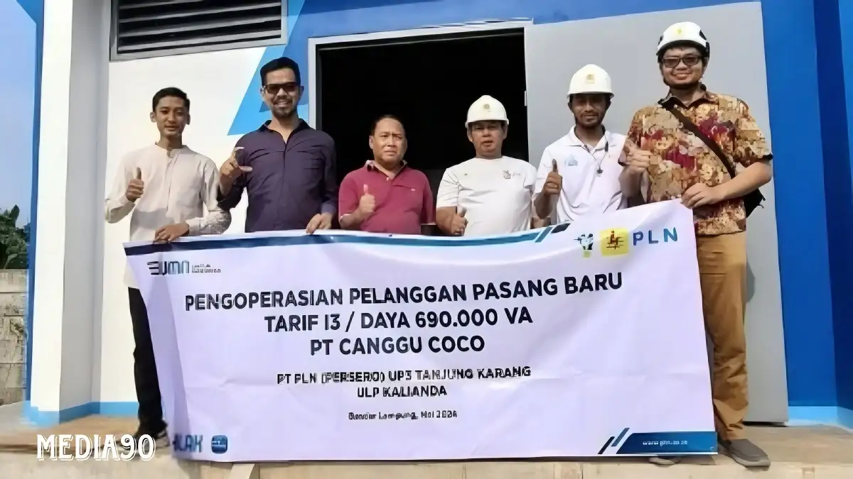 Dukung Kemajuan Industri di Lampung, PLN Pasang Listrik Sambungan Baru ke PT Cangu Coco Liz