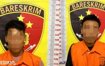 Lama Mangkrak, Dua Pria ini Curi Besi Tangga Kantor Gubernur Lampung Kota Baru Jati Agung Senilai Rp100 Juta