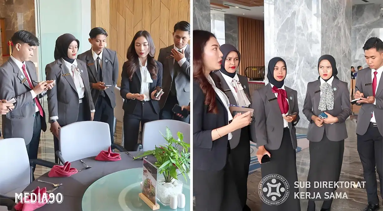Mahasiswa Prodi Pengelolaan Perhotelan Polinela Belajar Praktek di Hotel Grand Mercure Lampung