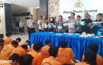 Operasi Sikat 2024, Polresta Bandar Lampung Tangkap 50 Penjahat, Pencuri Motor Terbanyak