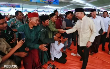 Pelantikan Muslimat NU Mesuji Elvianah Bupatinya, Rahmat Mirzani Djausal Gubernurnya, Prabowo Presidennya