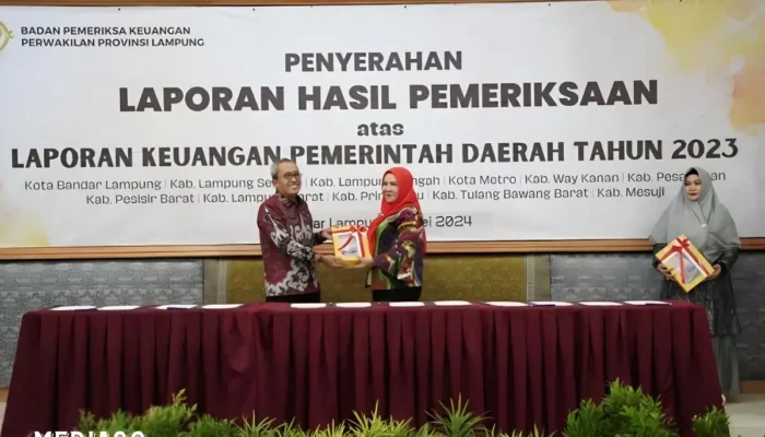 Badan Pemeriksa Keuangan RI: Pemerintah Kota Bandar Lampung Dapat Opini Audit Tanpa Pengecualian