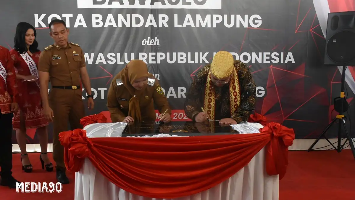 Resmikan Kantor Bawaslu Bandar Lampung, Wali Kota Eva Dwiana Siapkan Dana Rp25 Miliar Bangun Kantor Bawaslu Provinsi Lampung