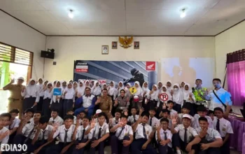 TDM Lampung Edukasikan Keselamatan Berkendara ke Pelajar SMPN 4 Pringsewu