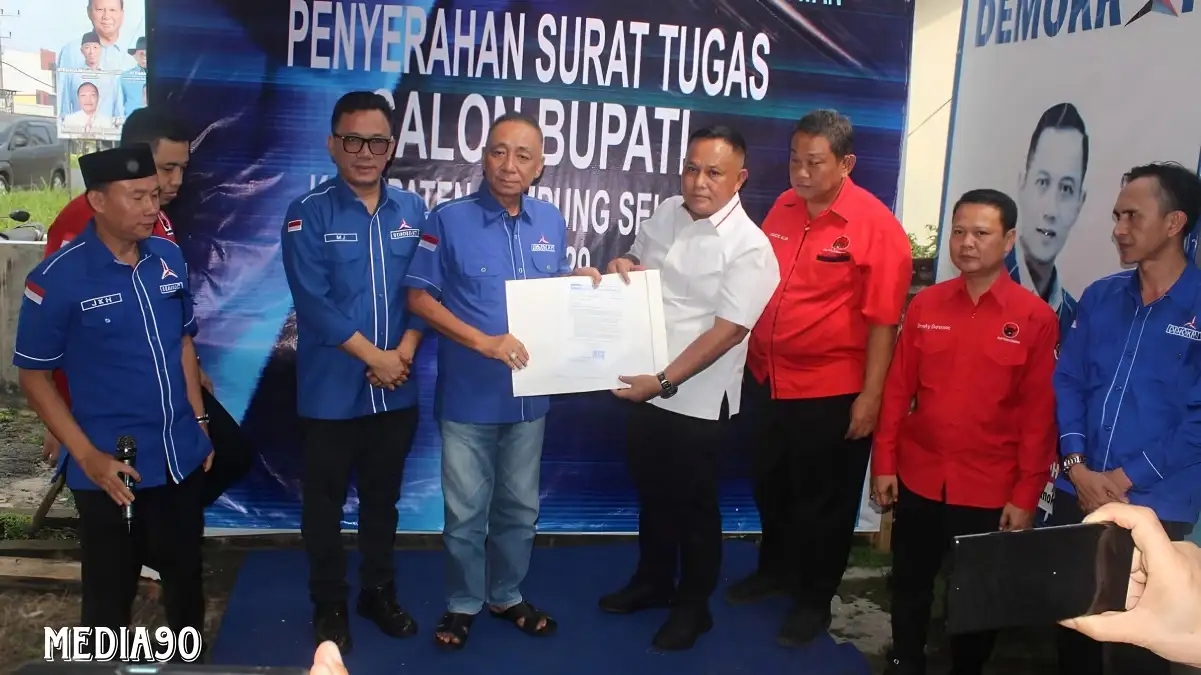 Terima Surat Tugas Partai Demokrat, Nanang Ermanto Diminta Cari Wakil dan Koalisi di Pilkada Lampung Selatan