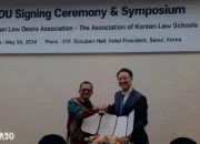 Tingkatkan Indeks Kinerja, Unila Sepakati Kerjasama Pendidikan Dengan Asosiasi Fakultas Hukum Korea Selatan