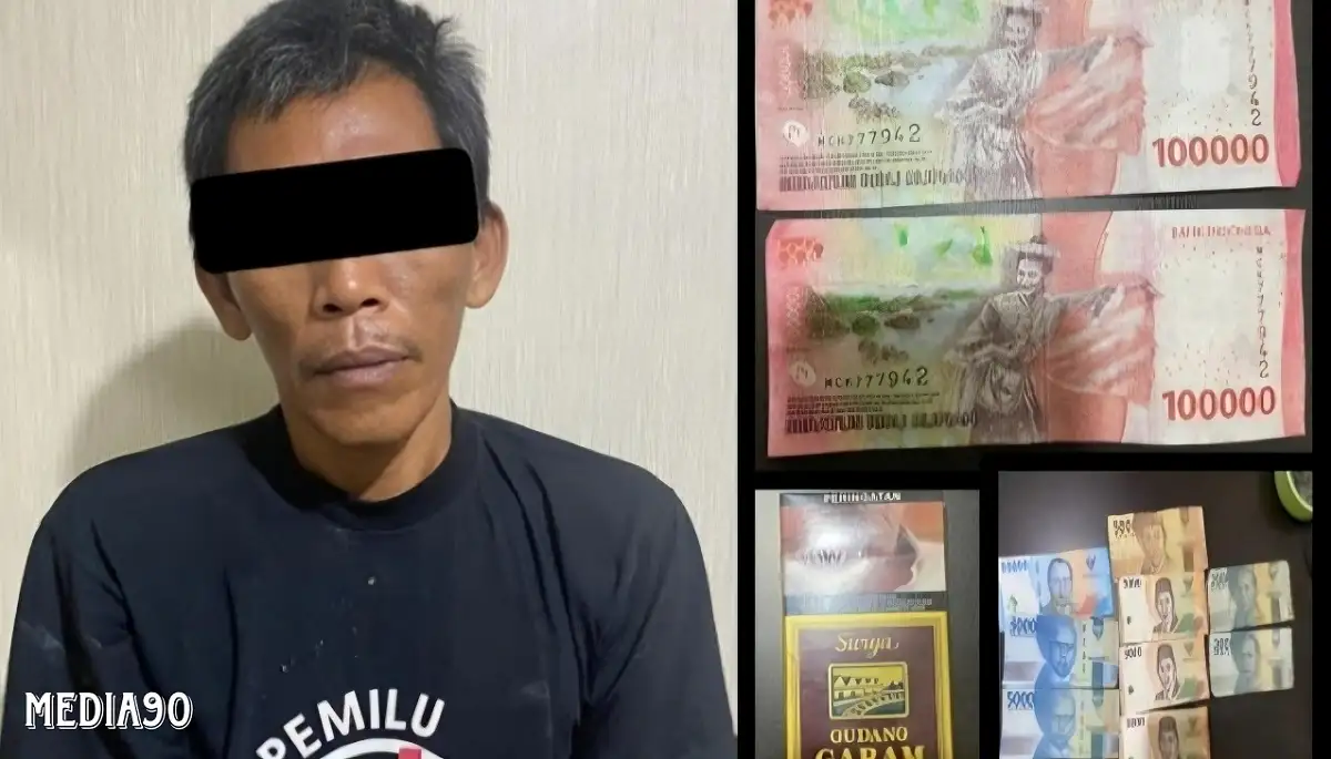 Beli Rokok Pakai Uang Palsu, Pria Paruh Baya Asal Bandar Lampung ini Ditangkap Polres Metro