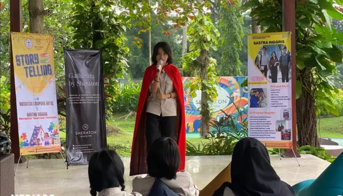 Mahasiswa Sastra Inggris Teknokrat Memukau Penonton dalam Acara Storytelling di Sheraton Lampung Hotel