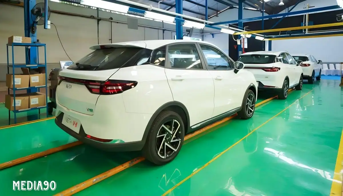 Mulai Sejarah Baru, Neta Perdana Produksi Lokal Mobil Listrik V-II Di Bekasi